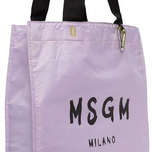 NWT! MSGM Purple Logo Shopper Tote